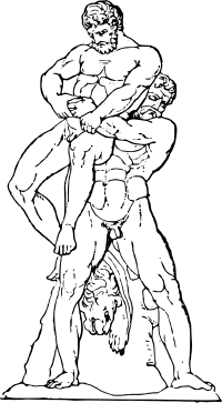 Heracles-and-Antaios