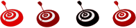 Multicolored Targets With Arrows