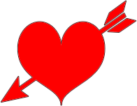 Red Heart Arrow