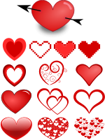 Variety Of Hearts