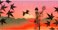 Geisha Sunset Landscape