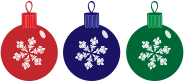 RGB Christmas Ornaments