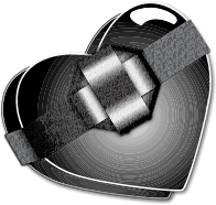 Black Heart Shaped Gift Box