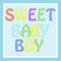 Sweet Baby Boy Typography