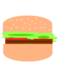 Simple hamburger