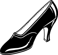 black shoe