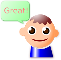man with dialog bubble