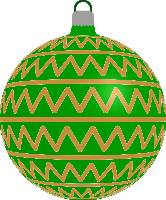 Patterned bauble 2 (green)