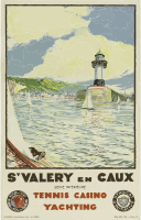Vintage Travel Poster St Valery En Caux France