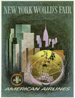 Vintage Travel Poster New Yorks World Fair