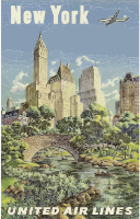Vintage Travel Poster New York 2