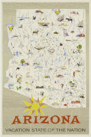 Vintage Travel Poster Arizona