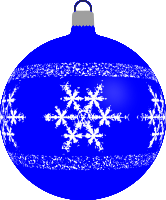 Patterned bauble 4 (blue)
