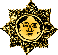 Face in the sun (colour)