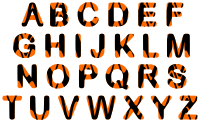 Waspish alphabet uppercase