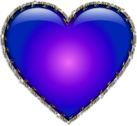 Know Jesus Know Peace Heart Blue
