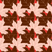 Autumn leaves -seamless pattern