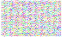 Rainbow circles pattern 04