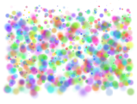 Rainbow circles pattern 06