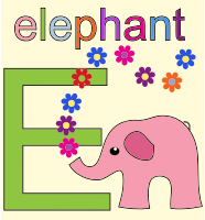 Elephant Alphabet E