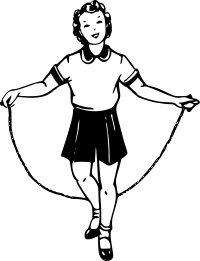 girl jumping