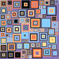 Abstract Colorful Squares