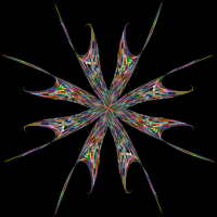 Colorful Geometric Flower