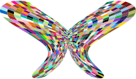 Colorful Geometric Butterfly