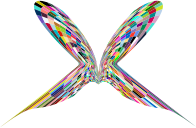 Colorful Geometric Butterfly 3