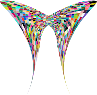Colorful Geometric Butterfly 4