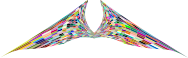 Colorful Geometric Angel Wings 2