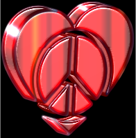 3D Peace Heart 2