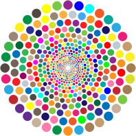 Colorful Concentric Circles Vortex