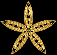 Checkered Flower Shape 4