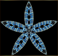 Checkered Flower Shape 9