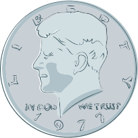JFK Fifty Cents Coin
