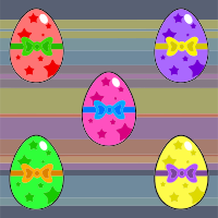 Colorful Decorated Easter Eggs