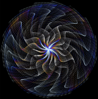Colorful Wavy Vortex Line Art 7