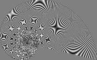 black and white spirals II