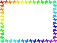 Butterfly frame (colourful)