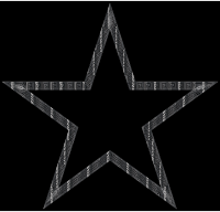 Silver Greek Border Star