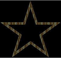 Gold Greek Border Star