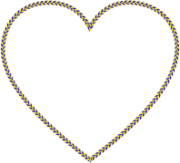 Checkered Racing Heart