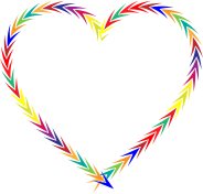 Colorful Arrows Heart