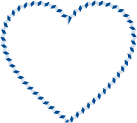 MC Escher Heart Blue