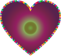 Multicolored Arrows Heart Filled 4