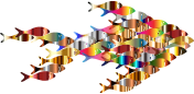 Chromatic Colorful Fish Fractal