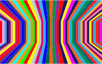 Perspective Colorful Vertical Stripes