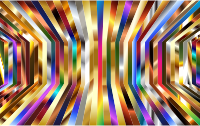 Perspective Psychedelic Vertical Stripes