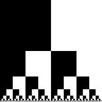 black and white squares